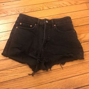 H&M Black Denim Shorts